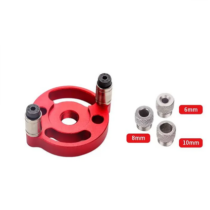 Kit de guía para espigado autocentrante - Guía de taladrado manual para orificios rectos y uniones de madera | Herramienta de carpintería de 3-10 mm para muebles de bricolaje