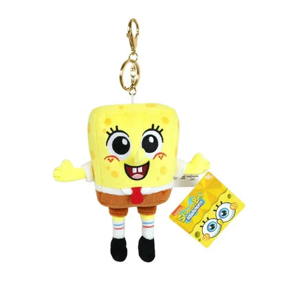 Llavero de Peluche de Bob Esponja y Patricio Estrella de Dibujos Animados Kawaii, Colgante Creativo para Mochila de Gary, Regalos de Squidward Tentacles y Amigos