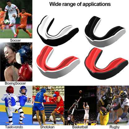 4pcs Adult Boxing Mouth Guard Boxing Gum Shield Fighting Training Tooth Protection Fit Adult Sports Mouthguard Sport Mouthguard