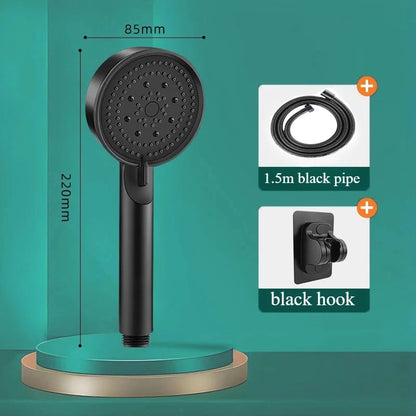 Cabezal de ducha de aumento de presión de 5 modos, boquilla de ducha de agua grande ajustable multifunción, accesorio de baño de masaje