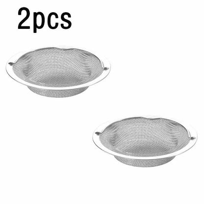 2 Pcs Stainless Steel Kitchen Sink Drain Strainer, Anti-Clogging Food Catcher Filter for Kitchen Sink, Easy to Clean
