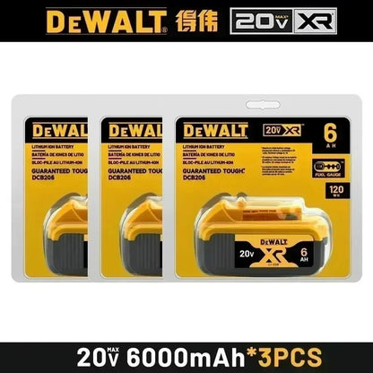 100% Original DeWalt 20V 5Ah 6Ah Battery Power Tool Replacement for DeWalt DCB206 DCB205 DCB805 DCB200 Power Tool