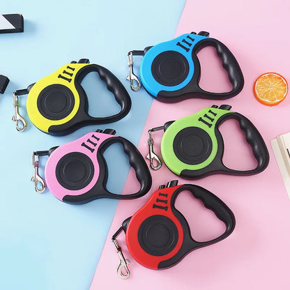 Automatic Retractable Dog Leash 3m/5m Nylon Lead for Small Dogs Durable Puppy Traction Rope for Outdoor Travel Walking Hiking