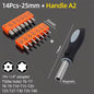 Torx Screwdriver Bit Set Tamper Proof Security Drill Bits 25mm Long Magnetic Flat Head 1/4” Hex Screw Driver Hand Tools T5-T40