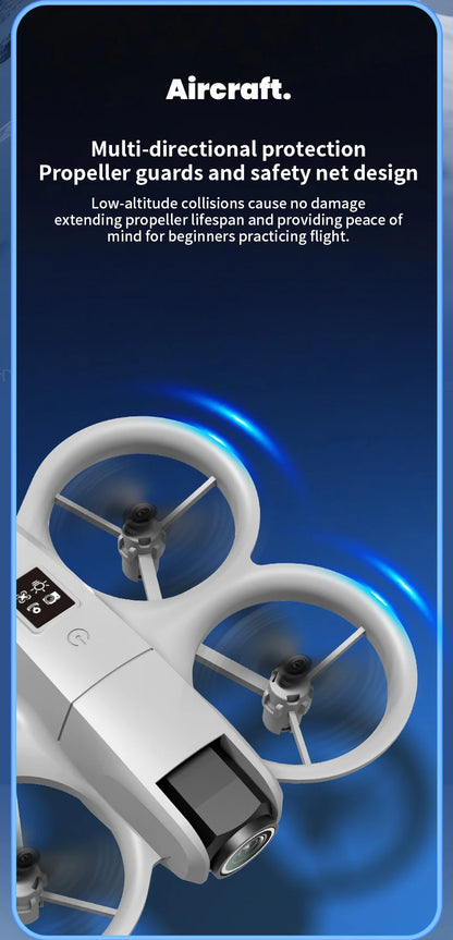Mini Dron H135 4K Profesional con Cámara Dual, Modo Sin Cabeza, Evitación de Obstáculos, WiFi FPV, Dron 360 °   Helicóptero de Juguete RC Quadcopter