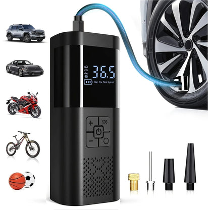 Portable car air compressor