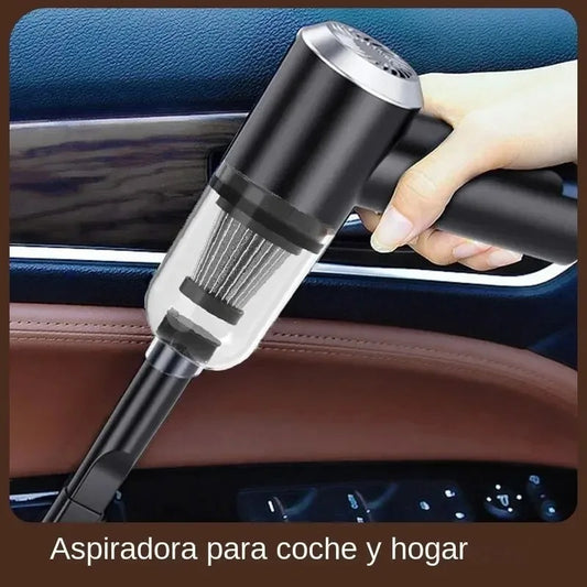 Aspirador de coche inalámbrico de 9000Pa, dispositivo de limpieza portátil con carga USB de 1200mAh, Mini aspirador húmedo y seco para el hogar