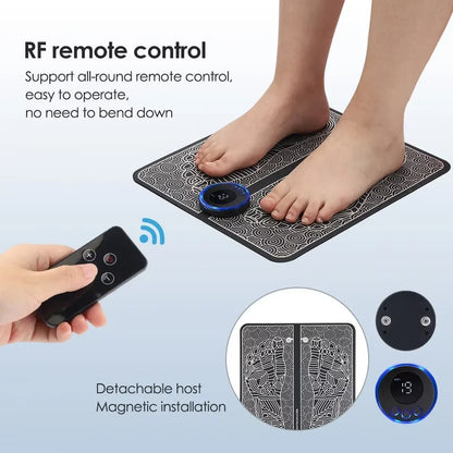 Electric foot massager pad, muscle massage relaxation trainer for massage, Fitness, outdoor sports, home family relaxation