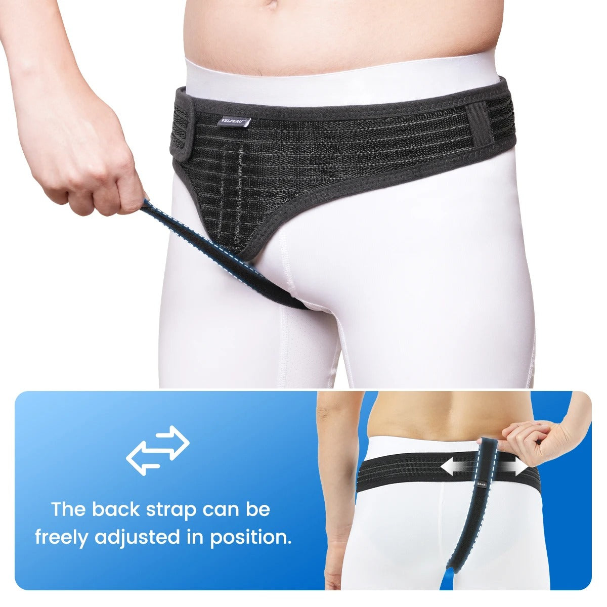 Hernia belt for left/right side