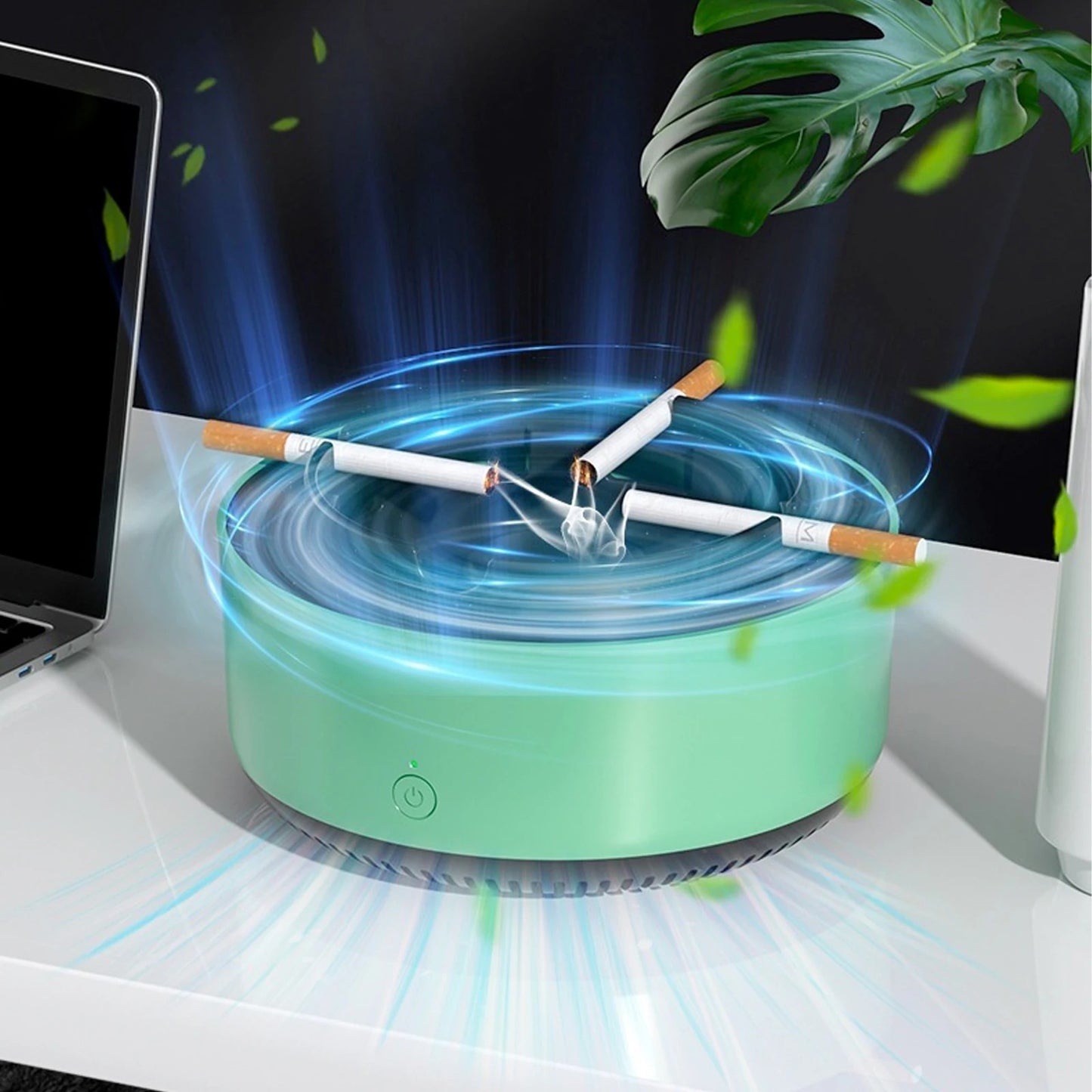 2-in-1 Smart Smokeless Ashtray
