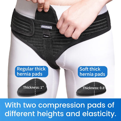 Hernia belt for left/right side