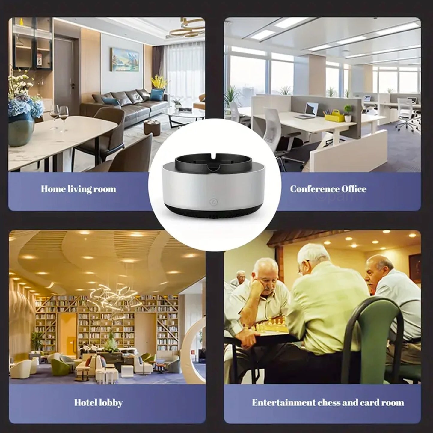 2-in-1 Smart Smokeless Ashtray
