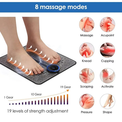 Electric foot massager pad, muscle massage relaxation trainer for massage, Fitness, outdoor sports, home family relaxation