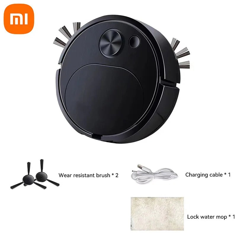 3-in-1 Automatic Electric Floor Vacuum Cleaner, USB Rechargeable, Cordless, for Home and Office Cleaning