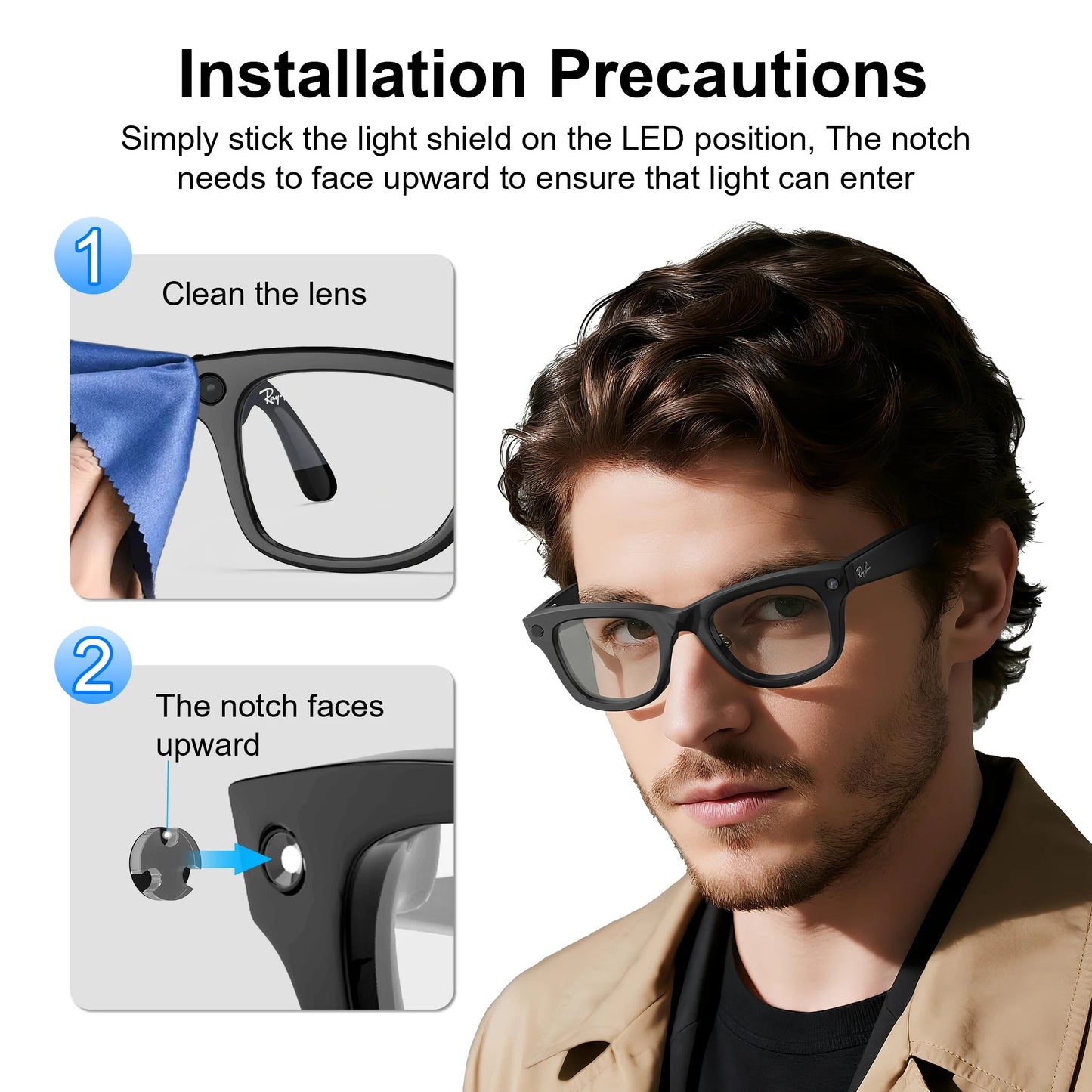 HIBLOKS for Ray-Ban Meta & Gen 2 Wayfarer