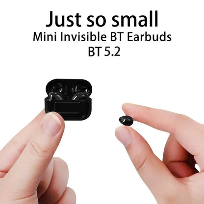 Invisible Earbuds Mini Headphones V5.2 Bluetooth TWS